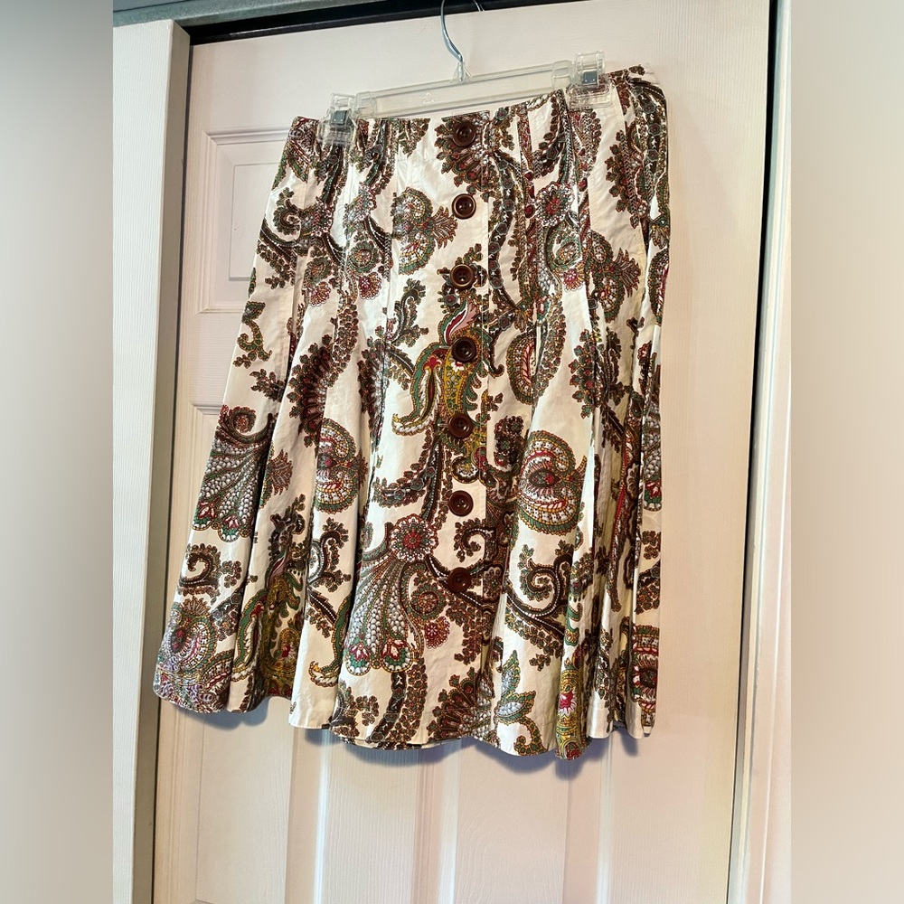 Midi paisley skirt